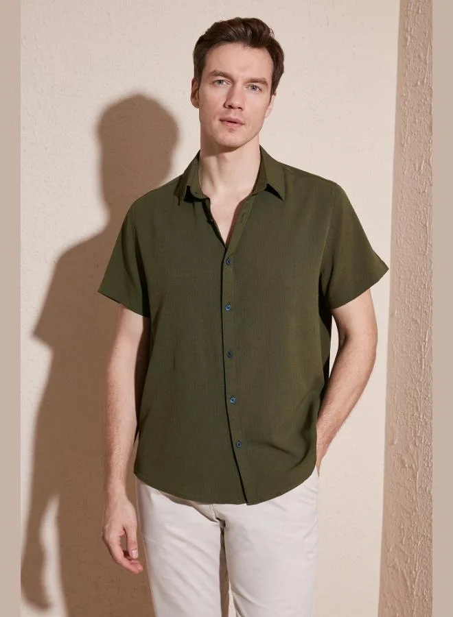 Buratti Cotton Blend Short Sleeve Regular Fit Shirt Men's SHIRT CF23S113139