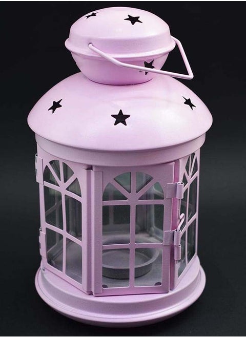 Metal Ramadan Lantern (Pink  22Cm)