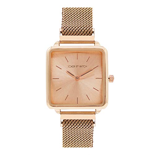 Joker & Witch Stainless Steel Sunshine Rosegold Analog Watch Bracelet Set For Women, Rose Gold Dial, Rose Gold Band - Image 3