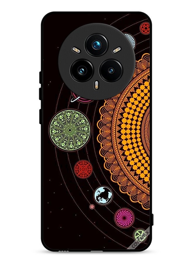 Covernex Realme 14 Pro 5G Protective Case Cover Mandala Solar System Art