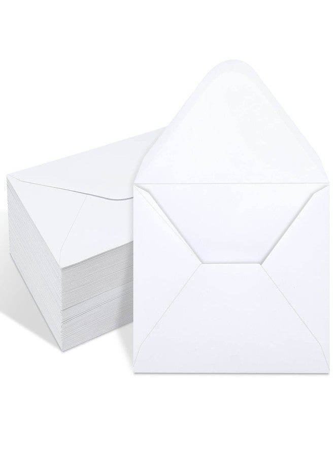 Keketer 100 Pack 4x6 Envelopes, Contour Flap White A4 Envelopes for Engagement Invites, Weddings Invitation, announcements, Baby shower, Perfect for RSVP Card 120gsm, 4.5 x 6.4 Inches - 100% Recycled - Image 1