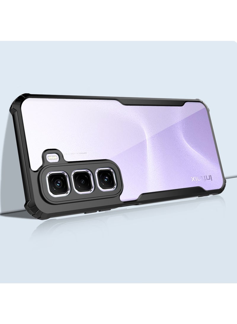 【1+1 Sets】 For Infinix Hot 50 Pro+ 4G Case Cover  Screen Protector Phone Case with Anti Drop Function,Tempered Flim