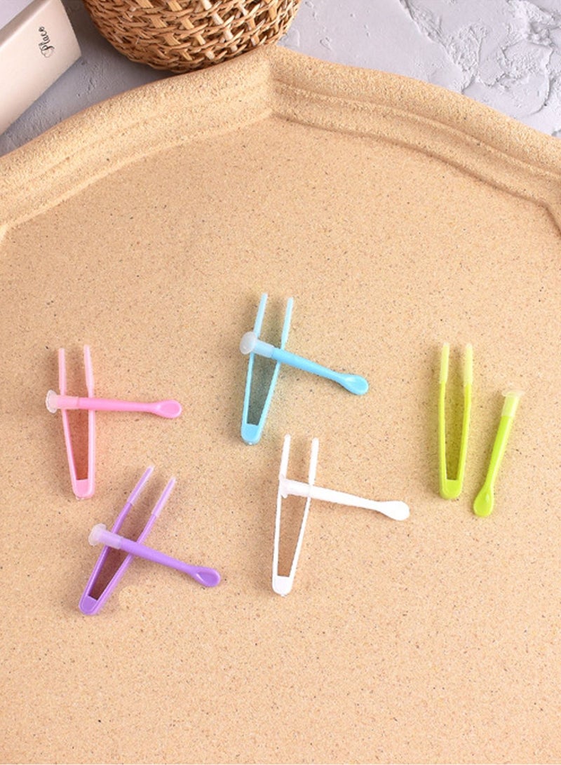 Generic 5 Pcs Contact Lense Applicator Lens Tweezers Suction Stick Inserter Remover Handlers Tool for Travel and Outdoor Activities to Use  - Image 2