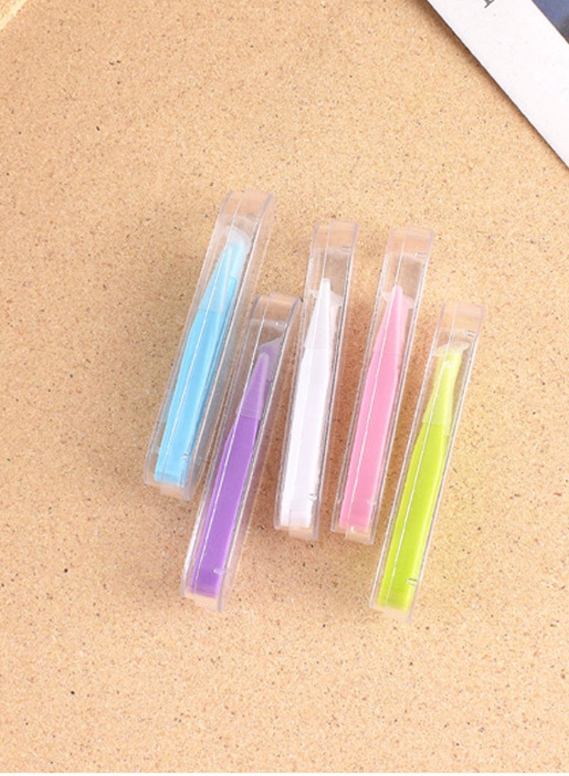 Generic 5 Pcs Contact Lense Applicator Lens Tweezers Suction Stick Inserter Remover Handlers Tool for Travel and Outdoor Activities to Use  - Image 5