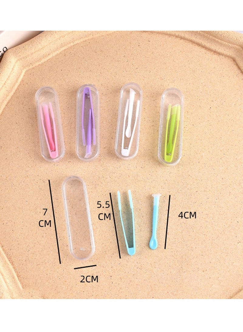 Generic 5 Pcs Contact Lense Applicator Lens Tweezers Suction Stick Inserter Remover Handlers Tool for Travel and Outdoor Activities to Use  - Image 4