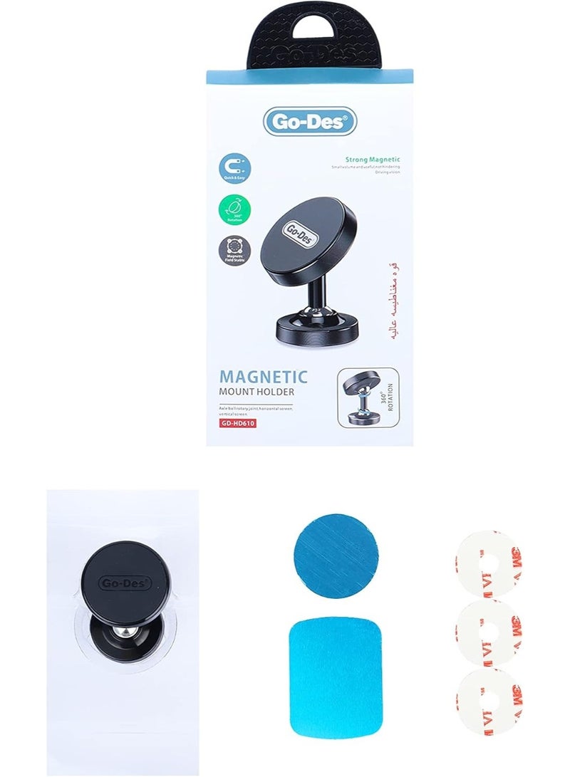 Go-Des GD-HD610 Car Magnetic Mount Holder - Image 3