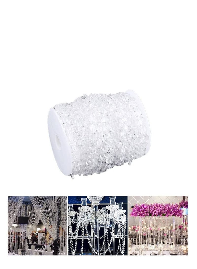 سيوسي الاكريليك الخرز الكريستال واضحة ، الاكريليك سلسلة زهرة ، سلسلة حبة الماس سلسلة زهرة الستار ، الزفاف ، عيد ميلاد الطرف الديكور - Image 1