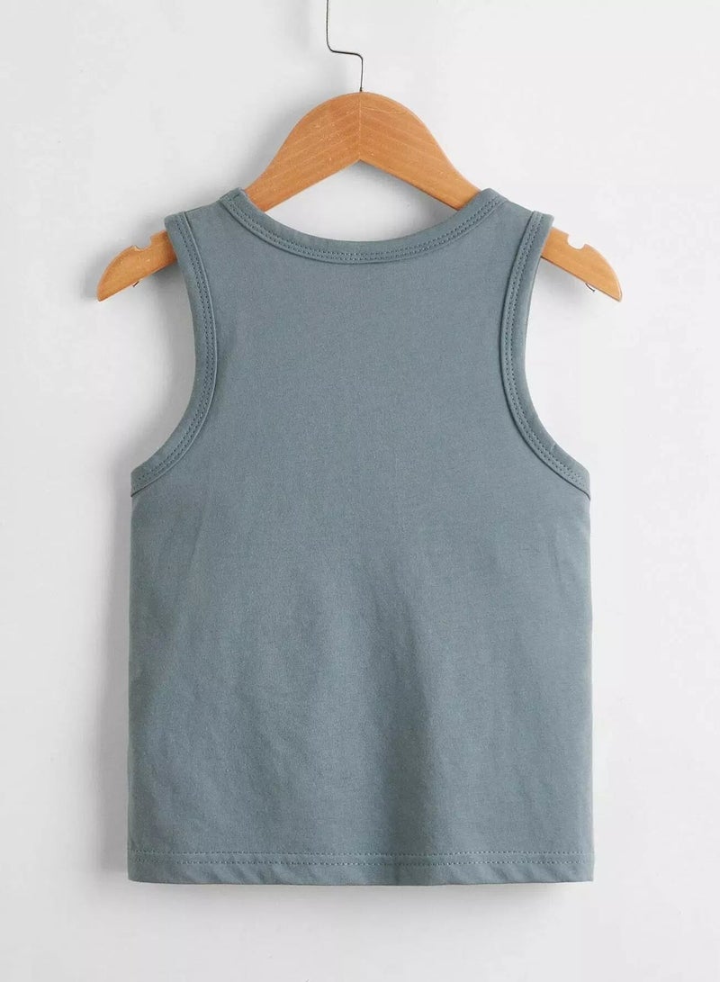 Toddler Boys Solid Tank Top  - Image 2