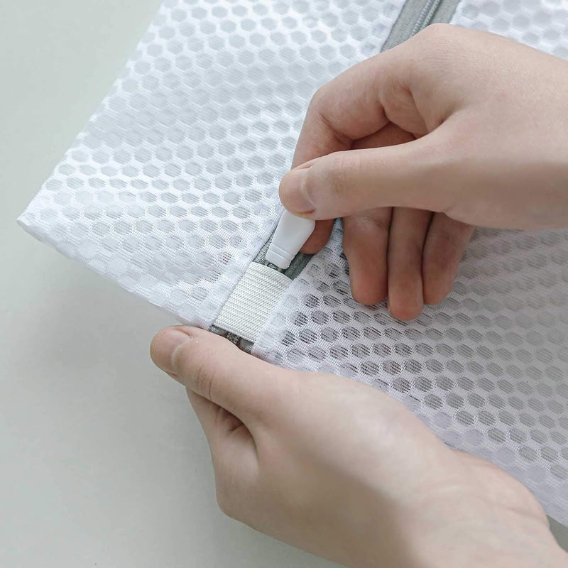 أكياس شبكية مارمينز مقاس XX كبير للغسيل، عبوة تحتوي على 2 كيس؛ كل كيس بحجم 35×43.3 بوصة ومصمم للغسيل الدقيق، مزود بسحاب. - Image 2