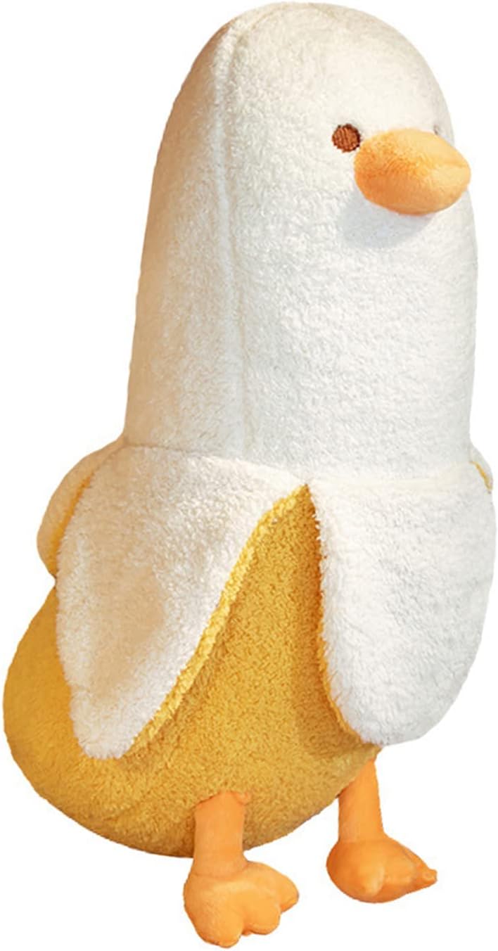 Luckam Banana Duck Plush Doll, 19.7" Adorable Hugging Plushie Duck Stuffed Animal Pillow for Girls and Boys - Image 1