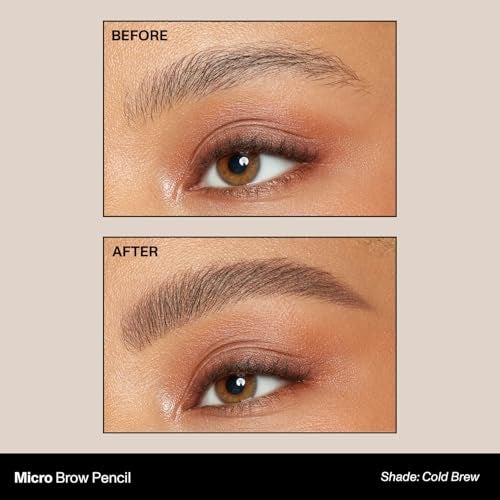 Morphe Micro Dual Eyebrow Pencil DualEnded Brow Pencil Featuring a Retractable UltraPrecise Pointed Tip Richly Pigmented SmoothGliding LongLasting Wax Formula Cold Brew 0003 oz - Image 3
