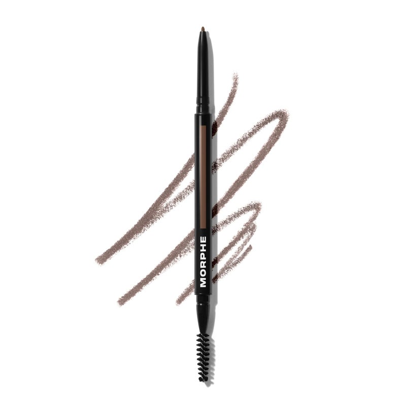 Morphe Micro Dual Eyebrow Pencil DualEnded Brow Pencil Featuring a Retractable UltraPrecise Pointed Tip Richly Pigmented SmoothGliding LongLasting Wax Formula Cold Brew 0003 oz - Image 2