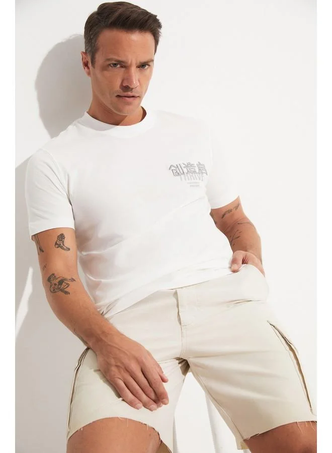 JUNE June Men Printed T-Shirt White