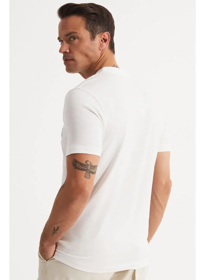 JUNE June Men Printed T-Shirt White