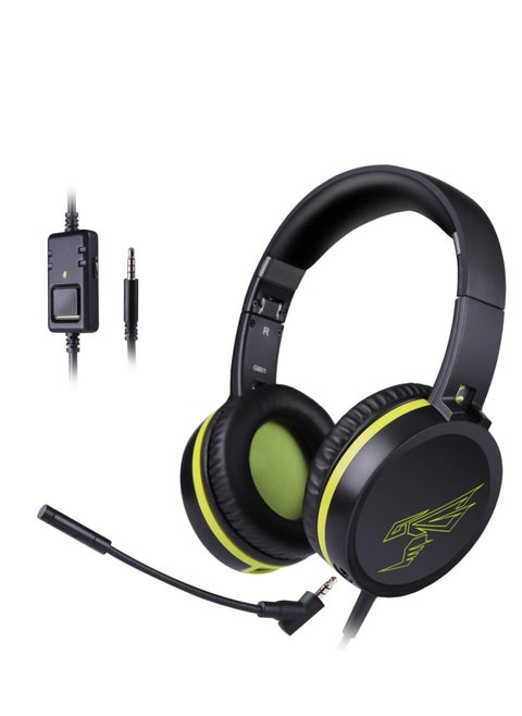 Gaming Heaset for Xbox One, Somic G801 Foldable Stereo Headphone with Detachable Mic, 3.5mm Jack for PS4, Xbox, PC, Mac, iPhone, iPad, Smart phone