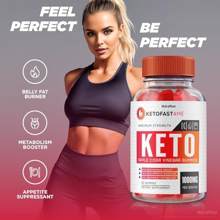 NutraRize KetoFast4ME Keto+ACV Gummies for Advanced Weight Loss, Maximum Strength Supplement, Gomitas Gummy Reviews (60 Gummies) - Image 2