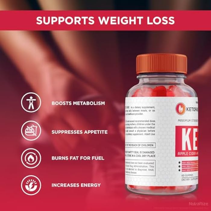 NutraRize KetoFast4ME Keto+ACV Gummies for Advanced Weight Loss, Maximum Strength Supplement, Gomitas Gummy Reviews (60 Gummies) - Image 5