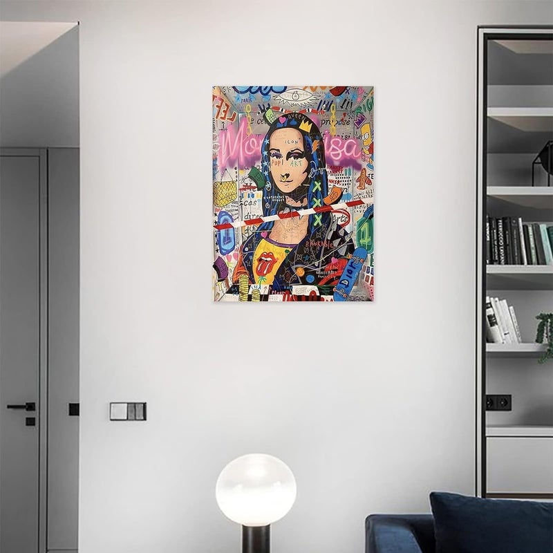 BPA Colorful Graffiti Canvas Wall Art - Image 2