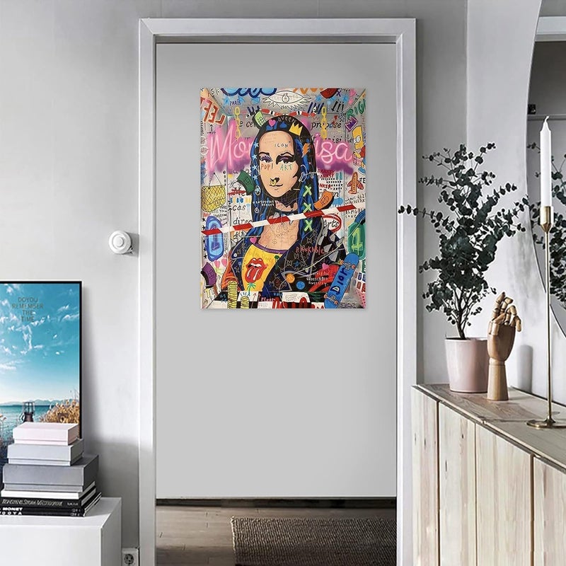 BPA Colorful Graffiti Canvas Wall Art - Image 3