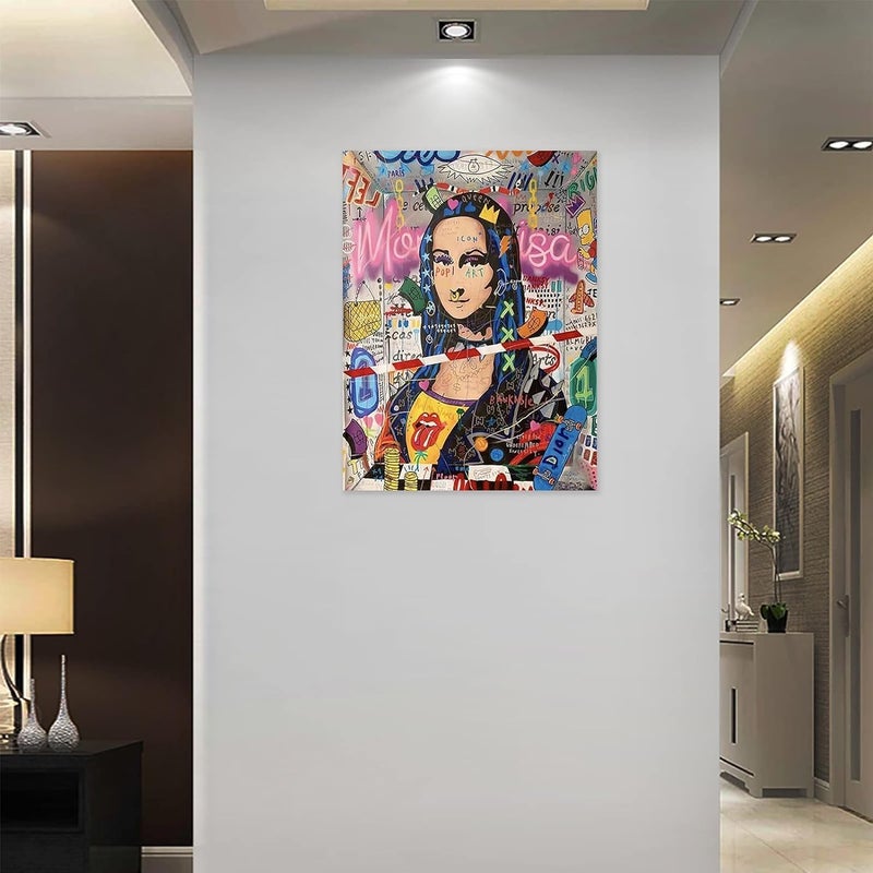 BPA Colorful Graffiti Canvas Wall Art - Image 4
