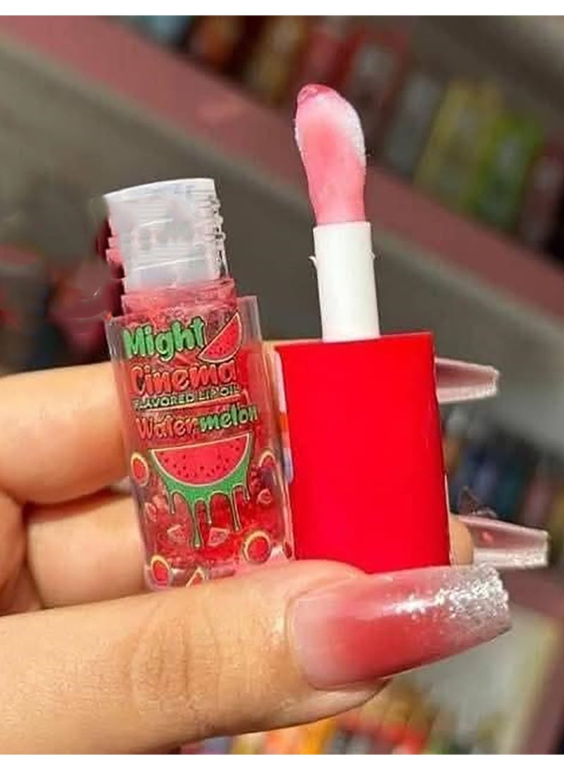 Might Cinema Lip Oil Watermelon Flavored Moisturizing Lip Balm - Image 3