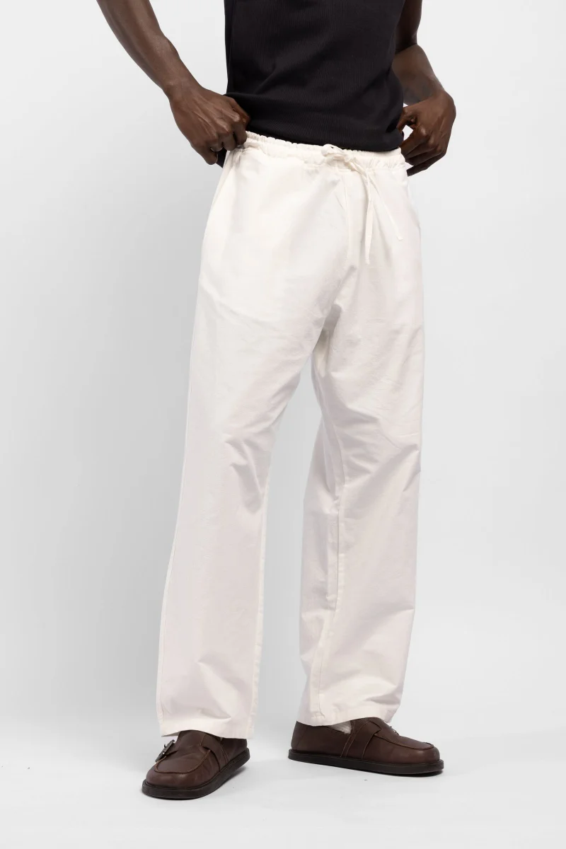 كاتش بنطال كتان بقصة مريحة