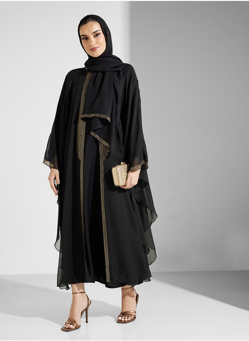 ARABIAN CLOSET 2 Piece Embellished Abaya  - Image 1
