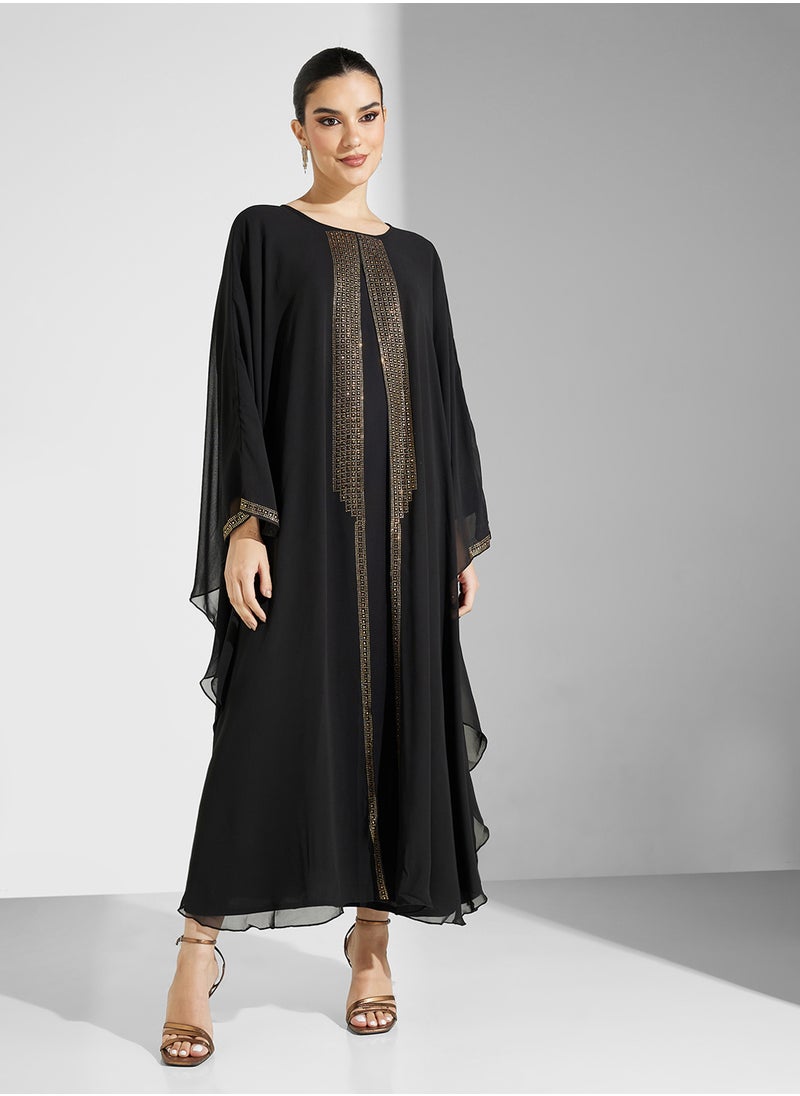 ARABIAN CLOSET 2 Piece Embellished Abaya  - Image 5