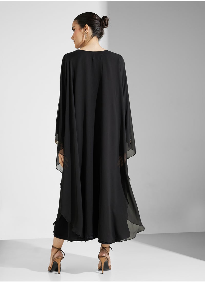 ARABIAN CLOSET 2 Piece Embellished Abaya  - Image 2