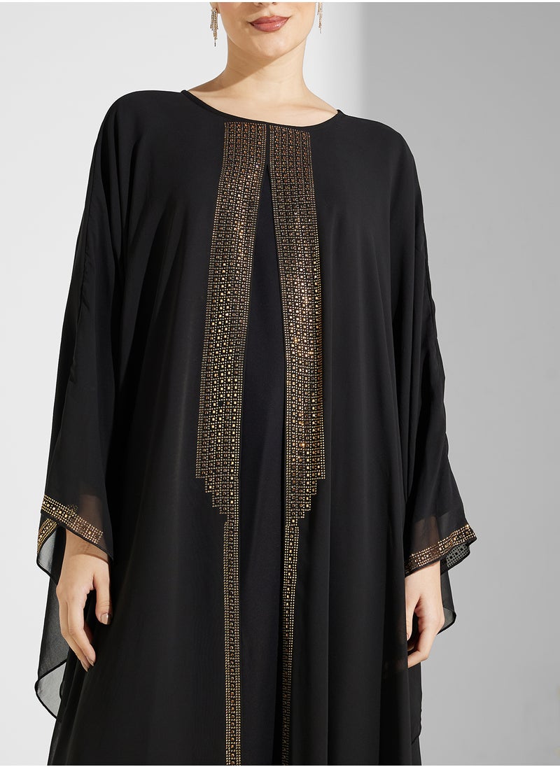 ARABIAN CLOSET 2 Piece Embellished Abaya  - Image 3