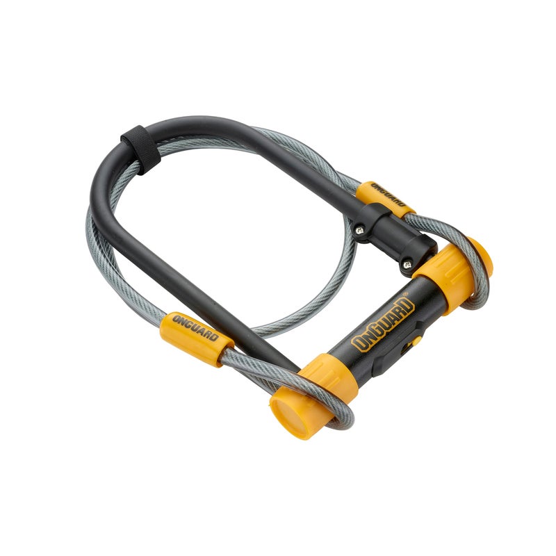 OnGuard Bulldog STD ULock with 4 ft Cable 13 mm Hardened Steel Shackle 115 230 mm X2P Double Bolt Lock ZCylinder Core 5 Keys Mount Bracket - Image 2