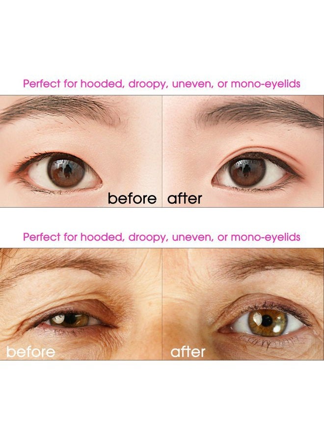 Pormasbenzer Natural Invisible Fiber Single Side Sticky Eyelid Tape Stickers - Instant Eyelid Lift Without Surgery - Perfect for Saggy, Hooded, Droopy, Uneven, Mono-eyelids - Image 5