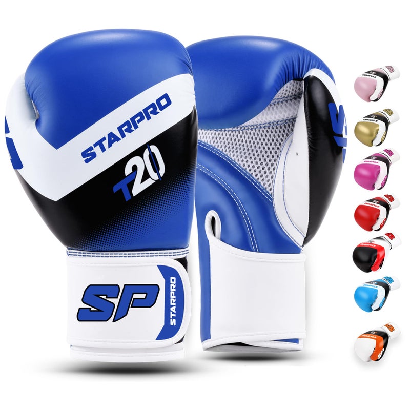 Starpro Boxing Gloves with Wrist Support & Protection Sparring Training Bag Gloves for Men & Women 8oz 10oz 12oz 14oz 16oz - Image 2
