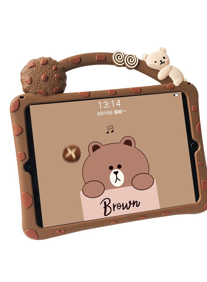 General Protective case for iPad 9th gen/8th gen/7th gen 10.2 inch Kawaii cute 3D design Soft cover Cool and fun Unique folio swivel stand  - Image 1