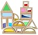 Kvintes Large Wooden Building Blocks for Toddlers Baby Kids 16 Pcs Rainbow Blocks Geometry Sensory Stacking Construction Toys Set Colorful Preschool Learning Educational Toys for Boys Girls - Image 3