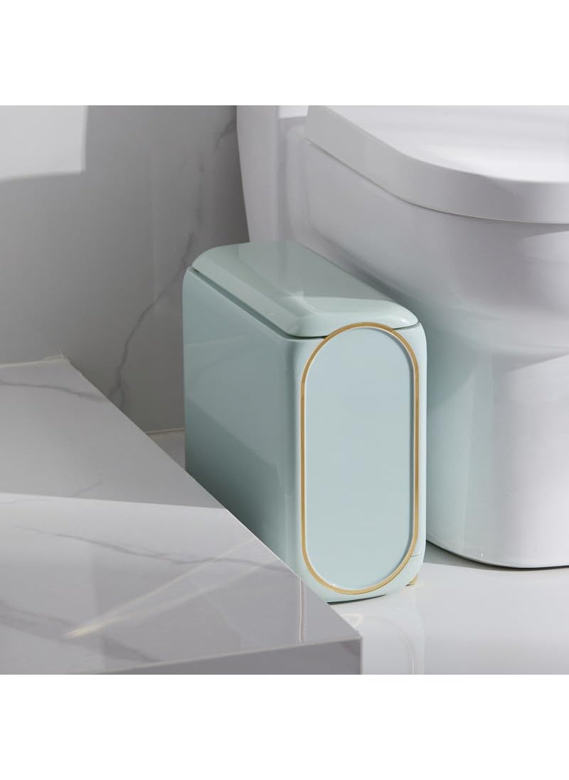 ULTREOS ULTREOS Luxury PET Narrow Gap Trash Bin Shake Tone Press Doublelayer Living Room Bathroom Storage Large Paper Basket Good Look  - Image 4