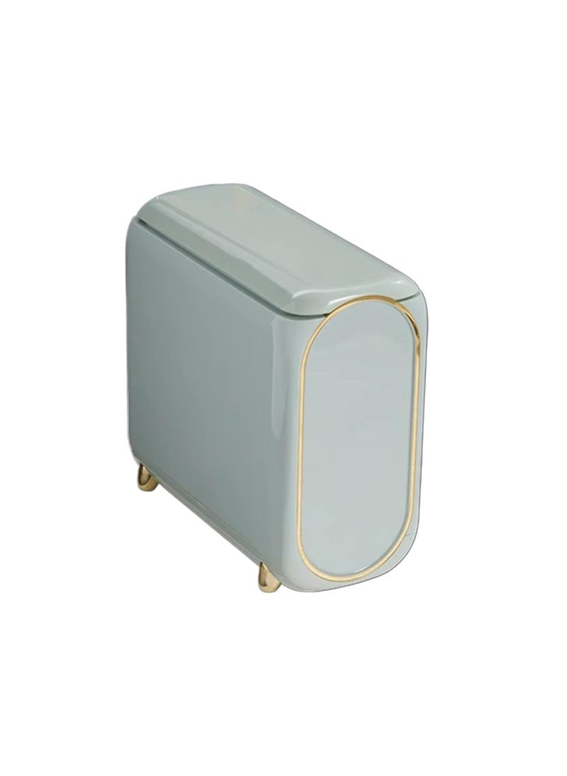 ULTREOS ULTREOS Luxury PET Narrow Gap Trash Bin Shake Tone Press Doublelayer Living Room Bathroom Storage Large Paper Basket Good Look  - Image 1