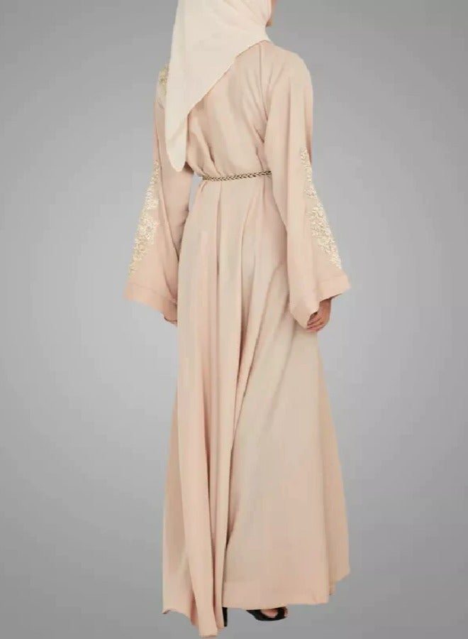 Maple's Embroidered Islamic Long Robe Gown  - Image 2