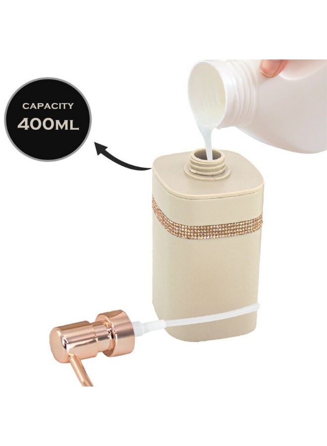 Refillable Soap Dispenser with Pump – Premium Liquid Hand Soap Dispenser for Bathroom and Kitchen – Durable and Stylish Soap Pump for Sink, Counter, Shower, and Handwashing (400ml) - Image 3