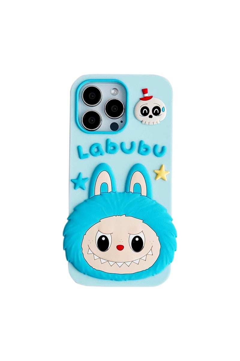 LABUBU 3D Labubu Silicone Case for iPhone 16 Pro Max – Soft Shockproof Cute Cartoon Design, Full Protection - Image 1