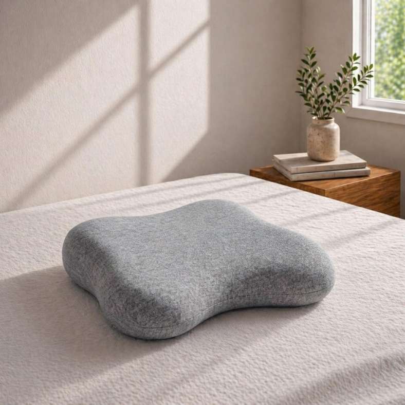 Pan Home Arcus Ergonomic Memory Foam Pillow 40x31x9cm - Grey - 122AIC9904769 - Image 1