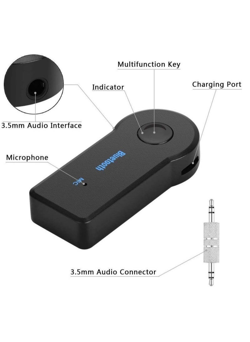 ELTRAZONE Bluetooth Music Audio Stereo Adapter Receiver for Car AUX IN Home Speaker MP3  - Image 2