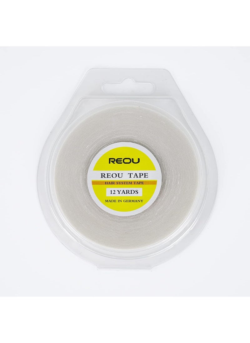 REOU Hair System Tape Roll for Hair ExtensionsREOU No Shine Bonding DoubleSided Lace Front Wig Tape 031 X 12 Yards 