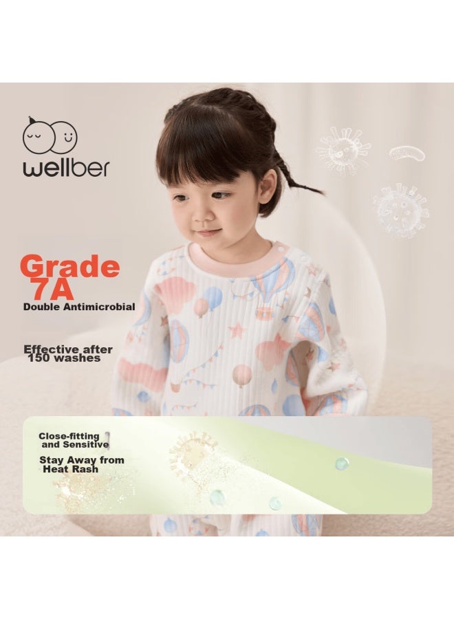 Wellber Infant Sleeping Bag For 3-6 Year Old Babies, Children's Spring And Autumn Home Wear, Dreamland 110cm - Image 2