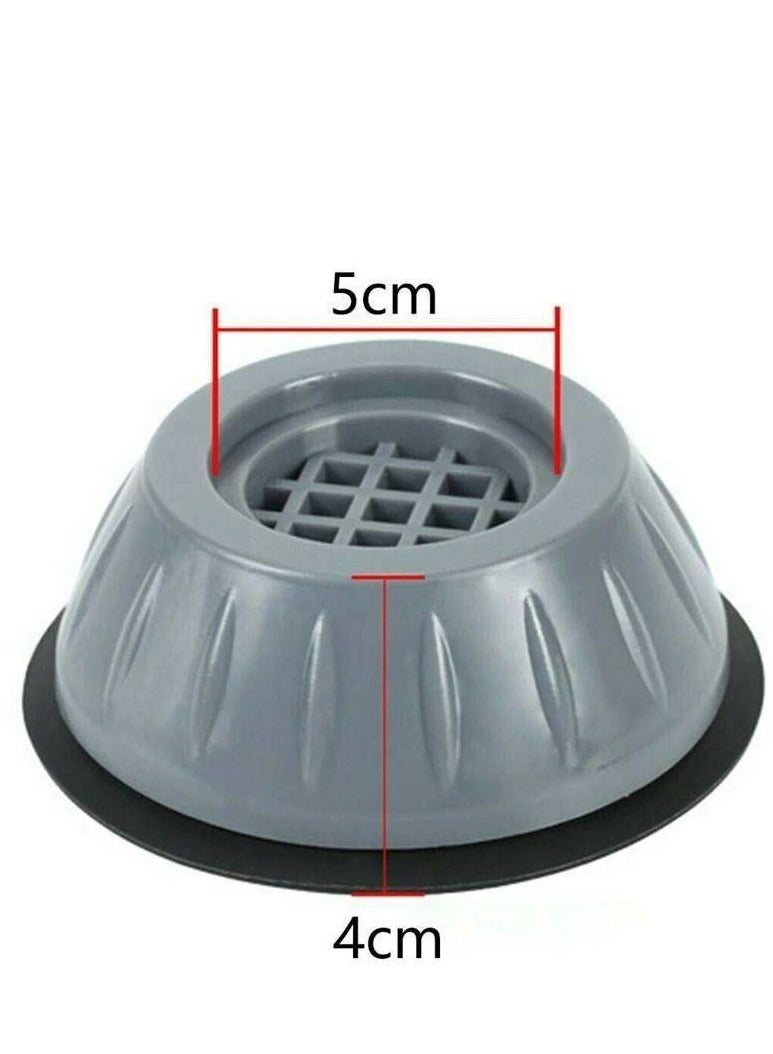 وسائد قدم مضادة للاهتزاز للغسالة من يونيفرسال، 4 قطع، رمادي - Image 5