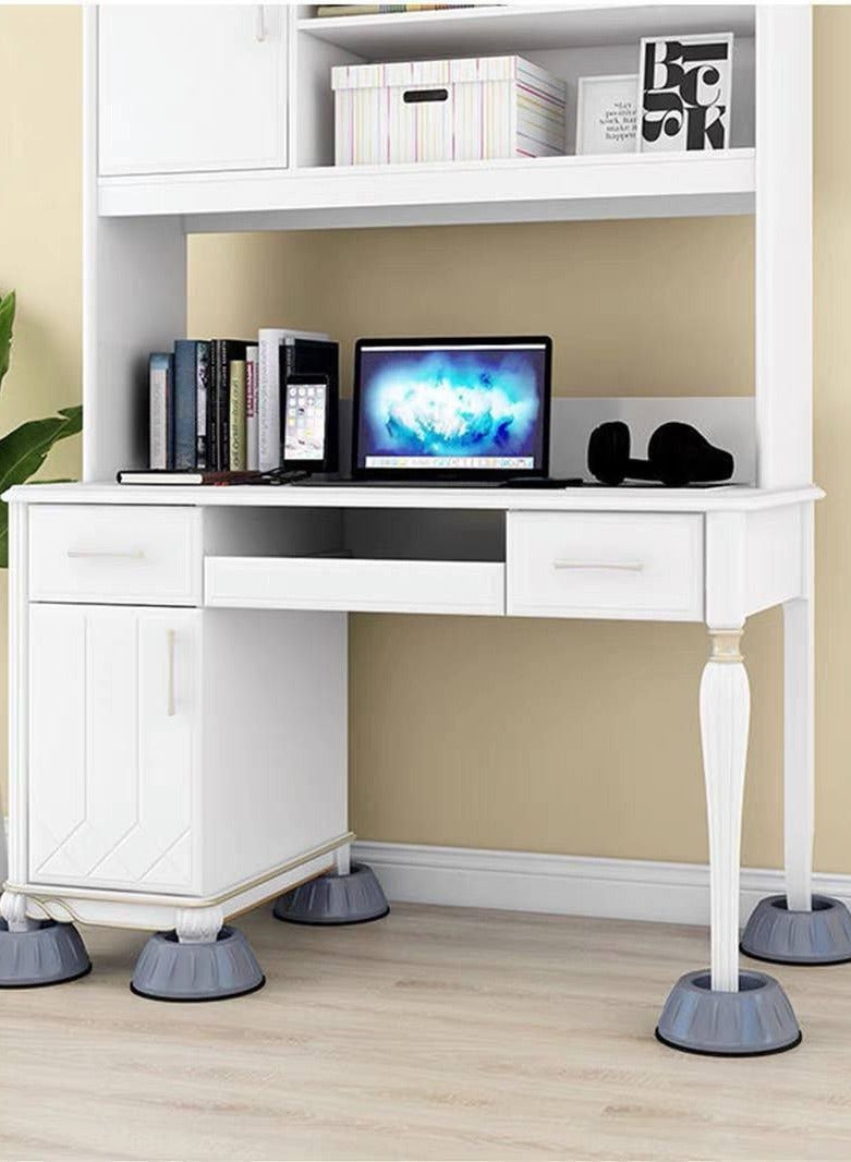 وسائد قدم مضادة للاهتزاز للغسالة من يونيفرسال، 4 قطع، رمادي - Image 4