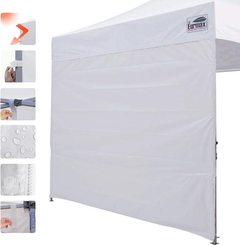 Eurmax USA Instant Canopy Sidewall Tent (8x8, White) - Image 3