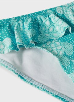 MANGO Infant Turtle Print Ruffle Bikini Bottoms  - Image 3
