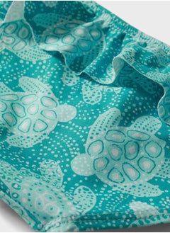 MANGO Infant Turtle Print Ruffle Bikini Bottoms  - Image 4