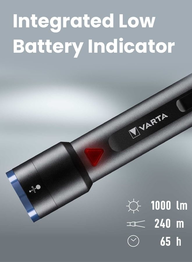 Varta Night Cutter F40 LED Flashlight with 6xAA Batteries for Bright and Reliable Illumination - Image 2